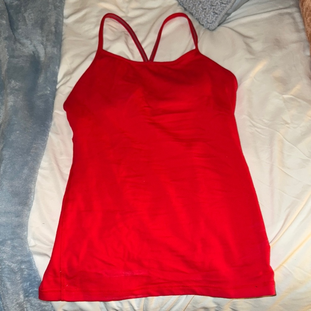 Lululemon Red Tank Top